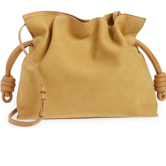 Loewe Handbags - LOEWE
Flamenco leather-trimmed nubuck clutch